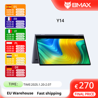 BMAX Y14 360° Laptop 14 inch Notebook Windows 11 16GB RAM LPDDR5 512GB SSD 1920*1080 IPS Intel N100 laptops Computer