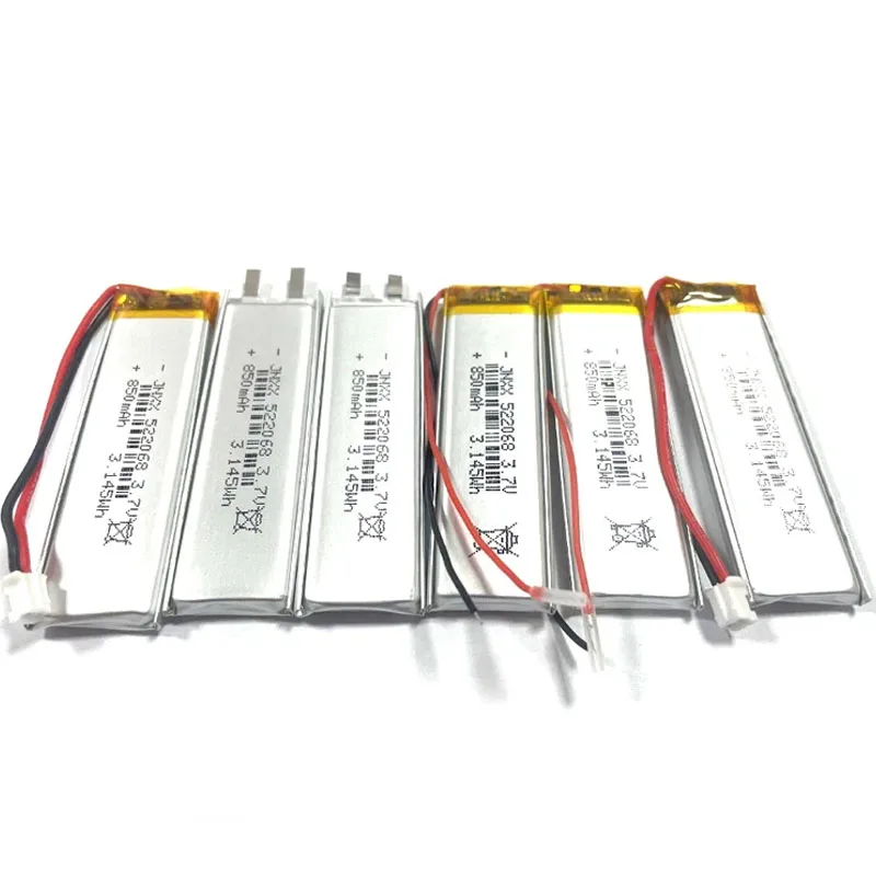 522068 3.7V 850mAh Real Capacity Rechargeable Polymer Lithium Battery Electronic Products Small Fan Digital LED Light MP3 MP4