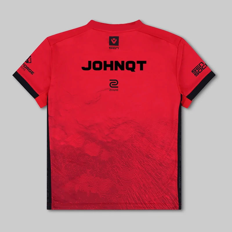 Valorant Sentinels Esports Gaming Uniform Training Short Sleeve T-Shirt Boys O Neck Sweatshirt Running Tops TENZ Tournament Tees image 5