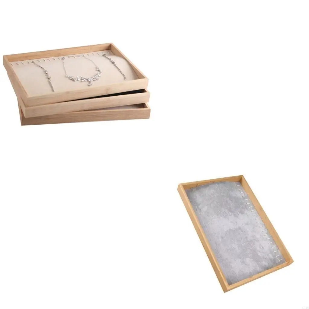 

Jewelry Tray Stackable Jewelry Multifunction for Necklace Bracelet Watch Earrings Showcase Display Holder