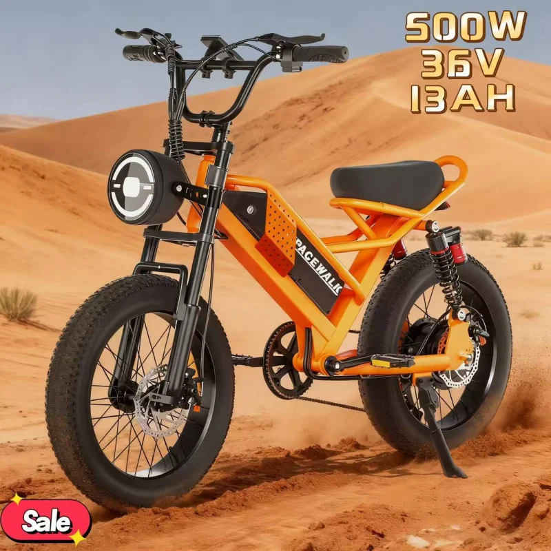 

2025 New Electric Bicycle 500W Motor 36V 13AH Battery Beach Off-Road Safe and Durable Adult Fashionable High-Performance E-bike