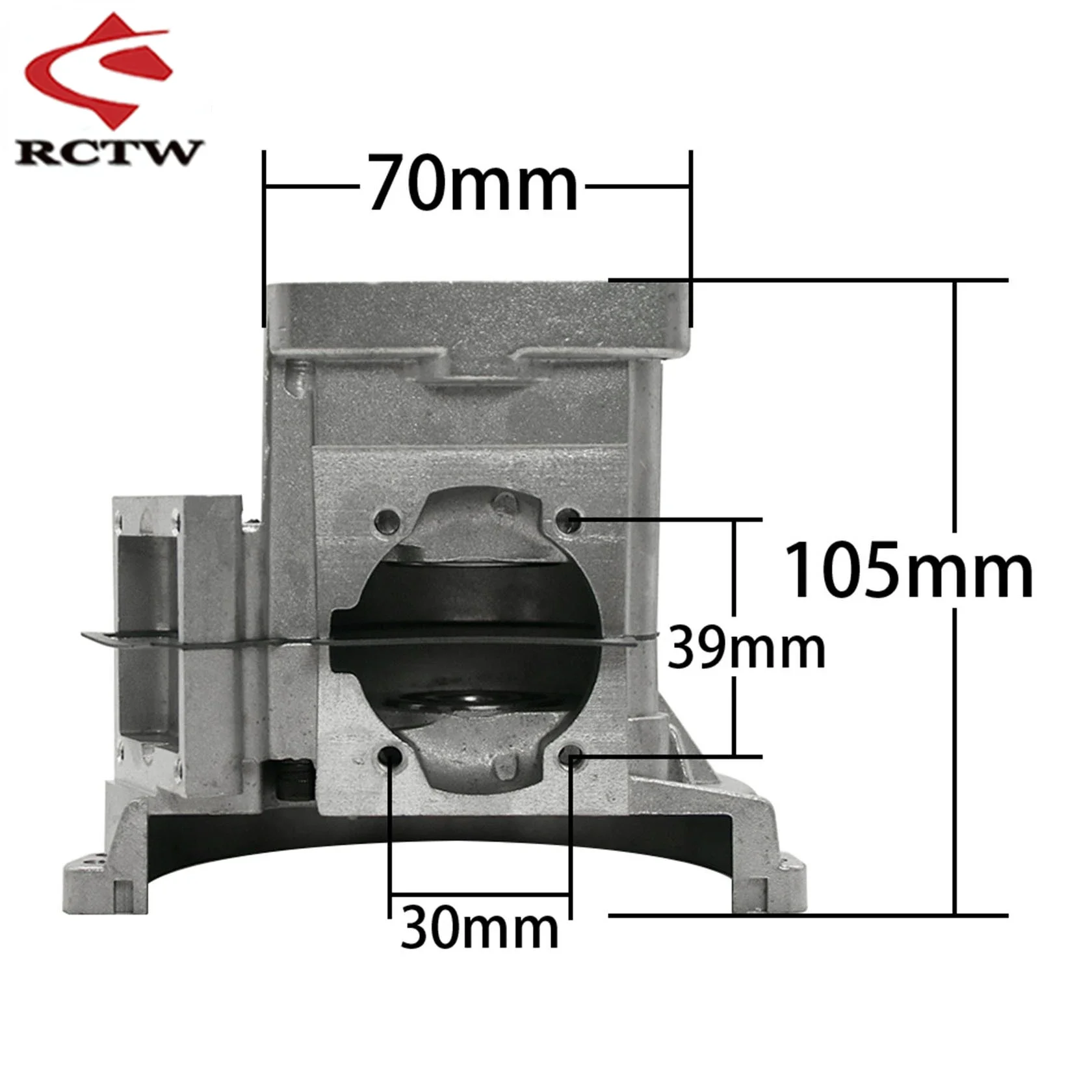 Rc Car Engine Crankcase Set (including Bearing Oil Seal) for 1/5 Hpi Rofun Km Rovan Baja Losi 5ive T MCD FG DBXL RedCat Parts