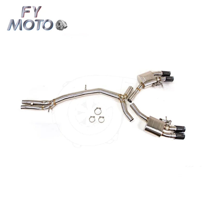 For Audi RS5 B9 Stainless Steel Valvetronic Exhaust System With Carbon Tips
