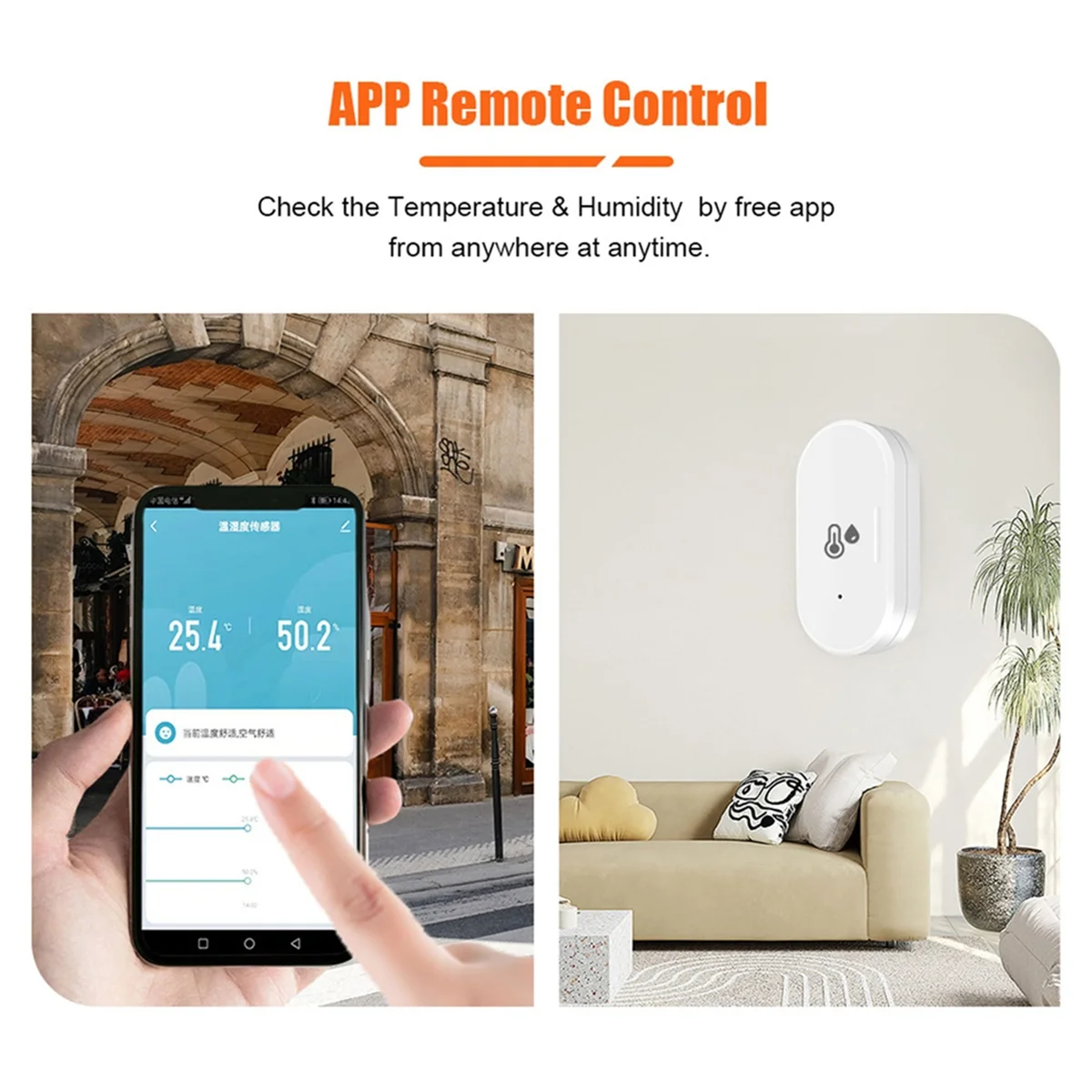 

MSOR Tuya ZigBee умный датчик температуры и влажности, наружный гигрометр, термометр, мини-температура Humi