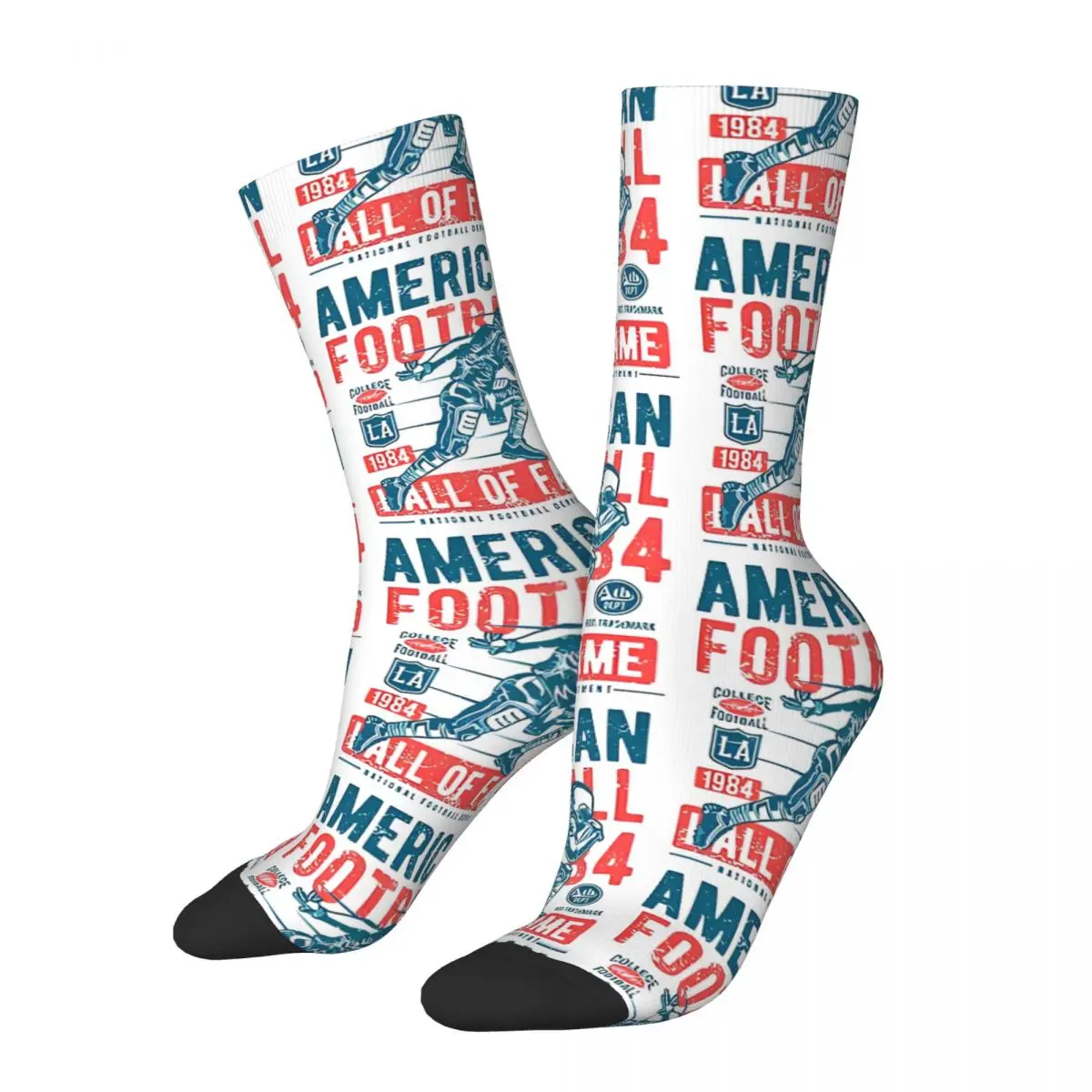 American Football Poster Socks Novelty Stockings Adults Men Soft Outdoor Sports Socks Winter Graphic Non Slip Socks