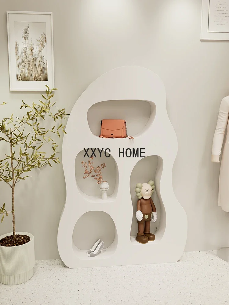 

Irregular Hole Display Stand against the Wall Clothing Store Soft-Fitting Show Window Decoration Floor Booth