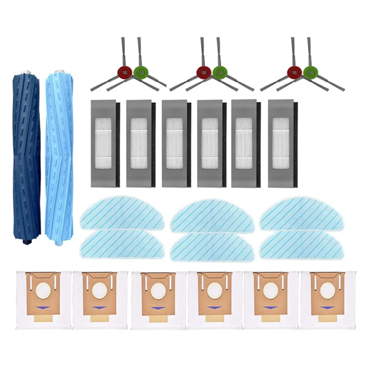 Top-rReplacement Parts Kit Accessories for Ecovacs Deebot Ozmo T9 AIVI T9 AIVI+ Vacuum Cleaner Robot Main Brush/Roller