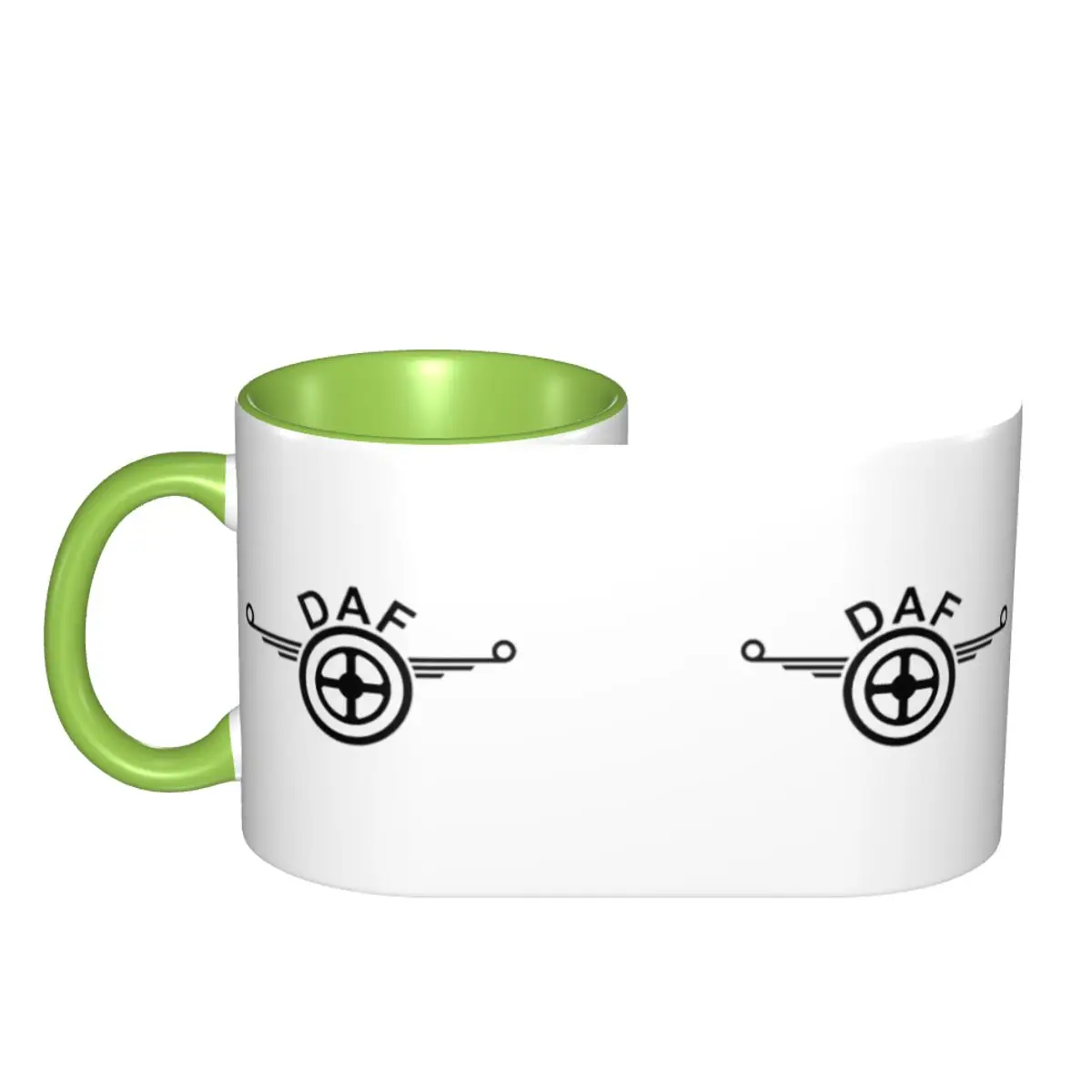 Daf Truck Logo Vector Design Mug Funny Ceramic Coffee Cups Tea Mugs Milk Cup Drinkware Gift for Friends DIY Custom