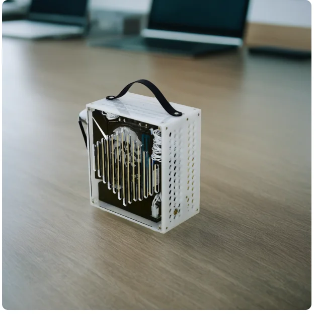 

Mini Portable A4 Portable 1U Power Supply Mini ITX Single Display Fully Transparent Side Transparent Small Main Case