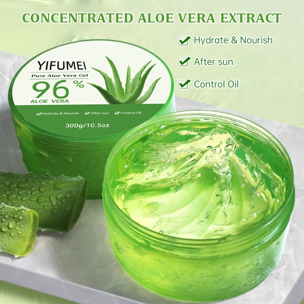 Moisturizing Aloe Vera Gel Refreshing Non Sticky Facial Care Facial Cream Wash Free Deep Nourishing Maintain Skin Aloe Vera Gum