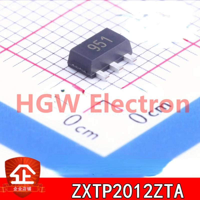 10pcs New and original ZXTP2012ZTA ZXTP2012 Screen printing:951 SOT89 60V 5A PNP The transistor ZXTP2012ZTA SOT89-3 951 ZXTP2012