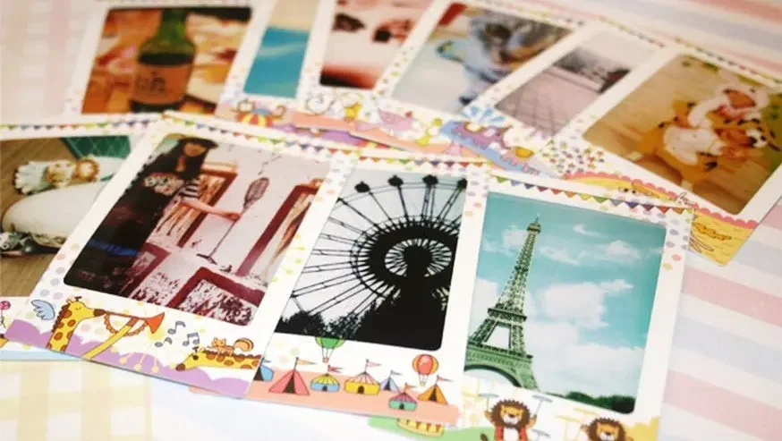 10 Pcs/set Kawaii Polaroid Circus Photo Frame Sticker Creative DIY Multifunction Note Deco Label