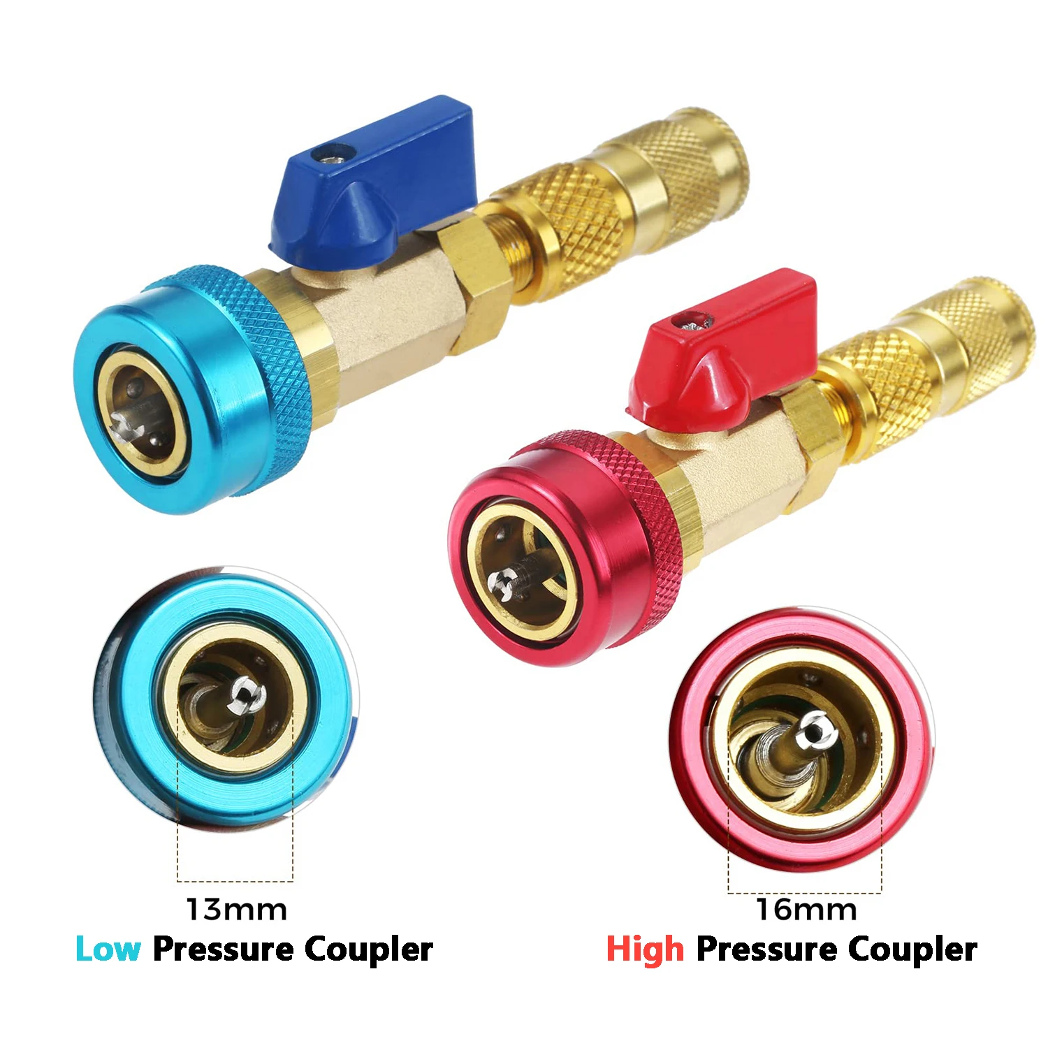 Removedor de núcleo de válvula r134a r12, instalador de núcleo de válvula de ar condicionado de carro, removedor rápido, ferramenta de reparo de alta baixa pressão