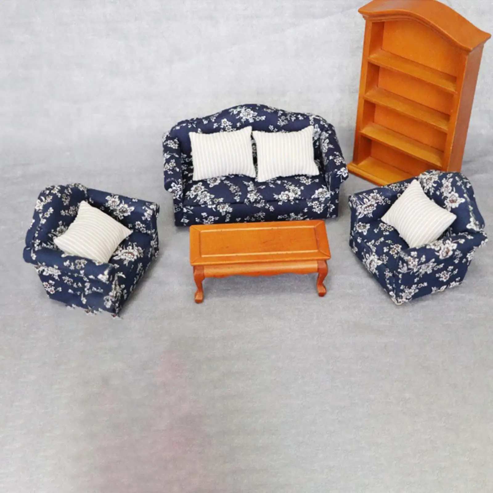 

1:12 Dollhouse Miniature Sofa Dollhouse Furniture Miniature Couch for Decoration