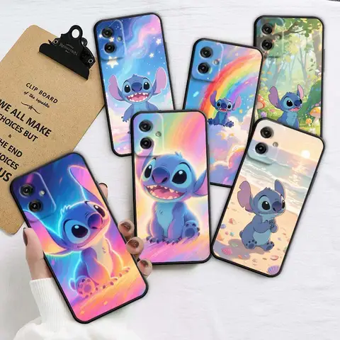 Coloful Cute Stitch Art Hot Phone Case For Motorola G85 Edge 50 G24 G35 G14 G04 40 G72 G34 G31 G Stylus G54 G13 G32 5G Black