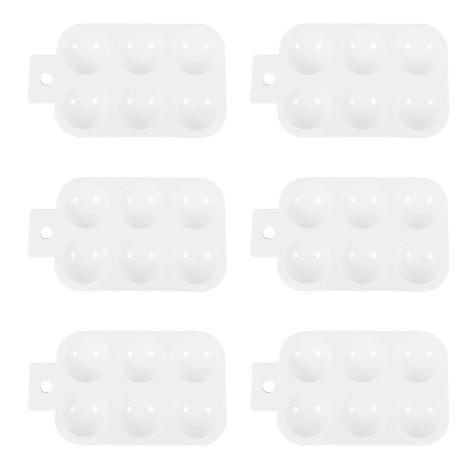 

6 Pcs Palette Paint Well Tray Art s Watercolor Trays Mini Mixing Plates Abs Divided Acrylic Painting Child