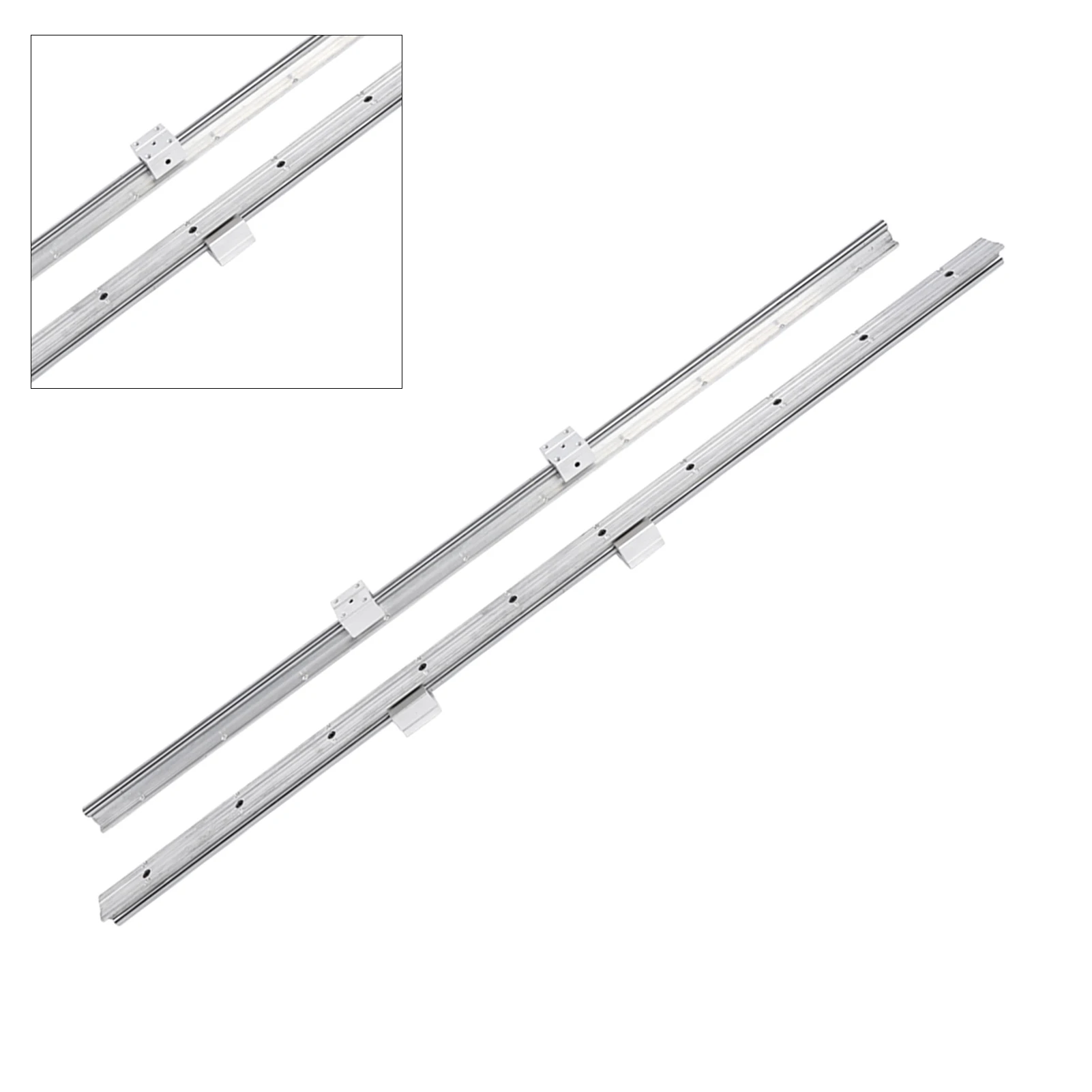 1000mm Linear Slide Rail Shaft Anti-Rust Beautiful Linear Slide Rail Shaft Aluminum Alloy Mills Lathes for CNC Routers Machinery
