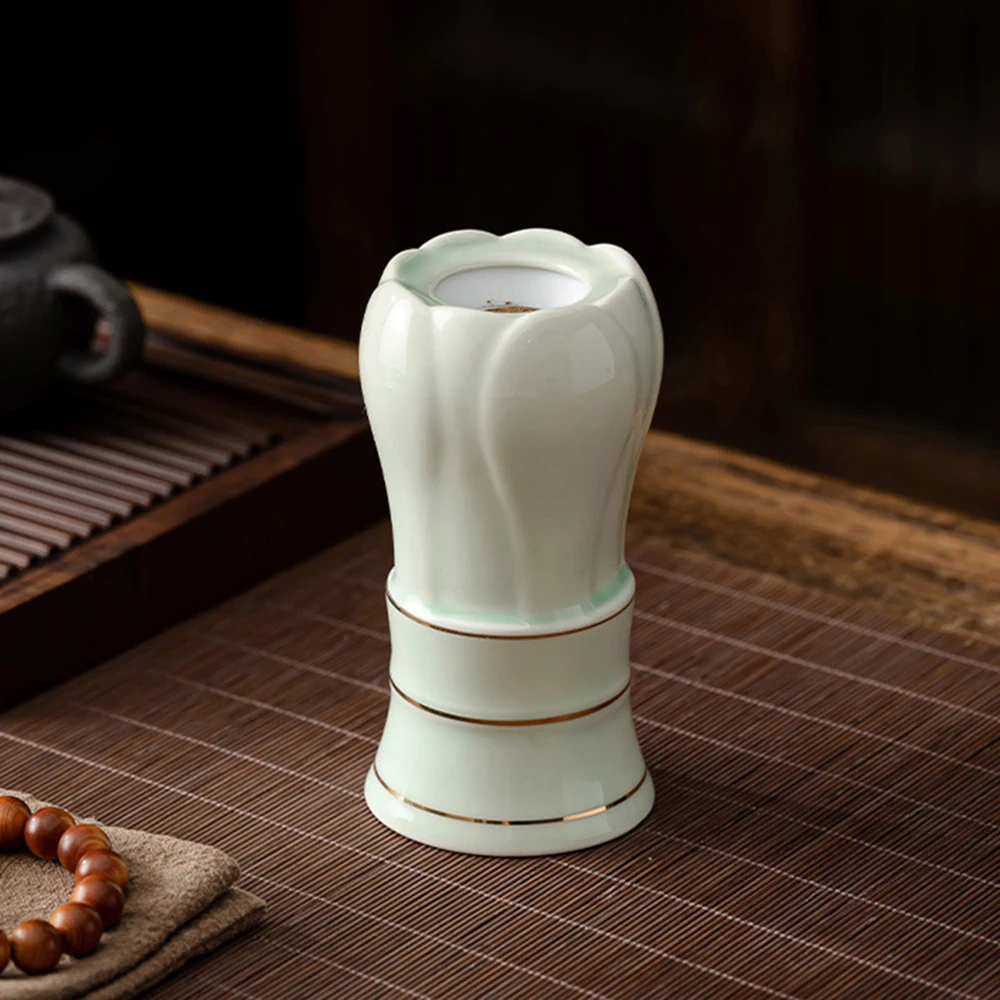 

Ceramic electronic incense burner, Plug in style smoke-free aroma burner, Adjustable temperature electric aromatherapy furnace