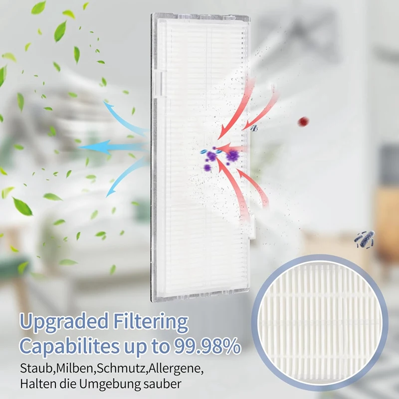 ABUD-For Roborock S7/S7+/S7 Maxv/S7 Maxv Plus/S7 Maxv Ultra مكنسة كهربائية فرشاة جانبية رئيسية فلتر Hepa ممسحة قماش