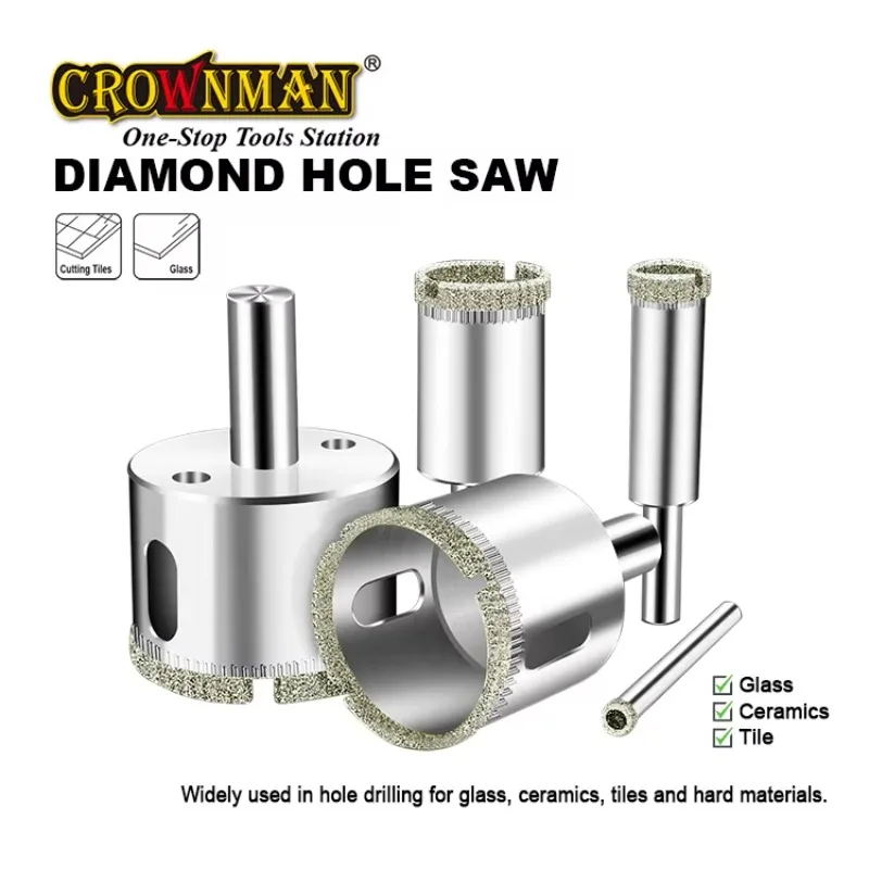 Power Tools Accessories 6-50MM Vacuum Brazed Diamond Finger Milling Bits Diamond Core Drill Bit Hole Saw