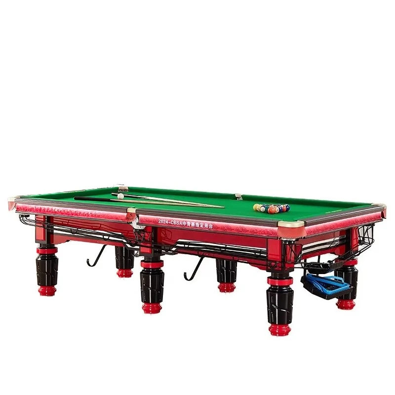 Professional Competition-style Eight-ball Pool Table 9FT Luxury Slab with Automatic Ball Return Slab Billiard Table