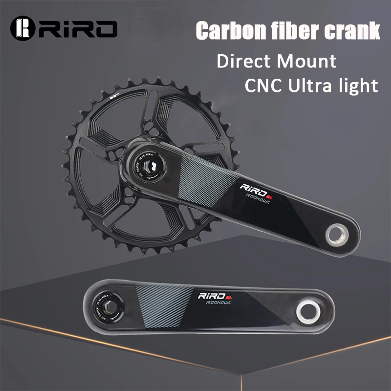 RIRO Carbon MTB Crankset DUB Mountain Bike Crankset 32T 34T 36T 38T Carbon Fiber DUB Direct Mount Crankset For G x p Crank Set