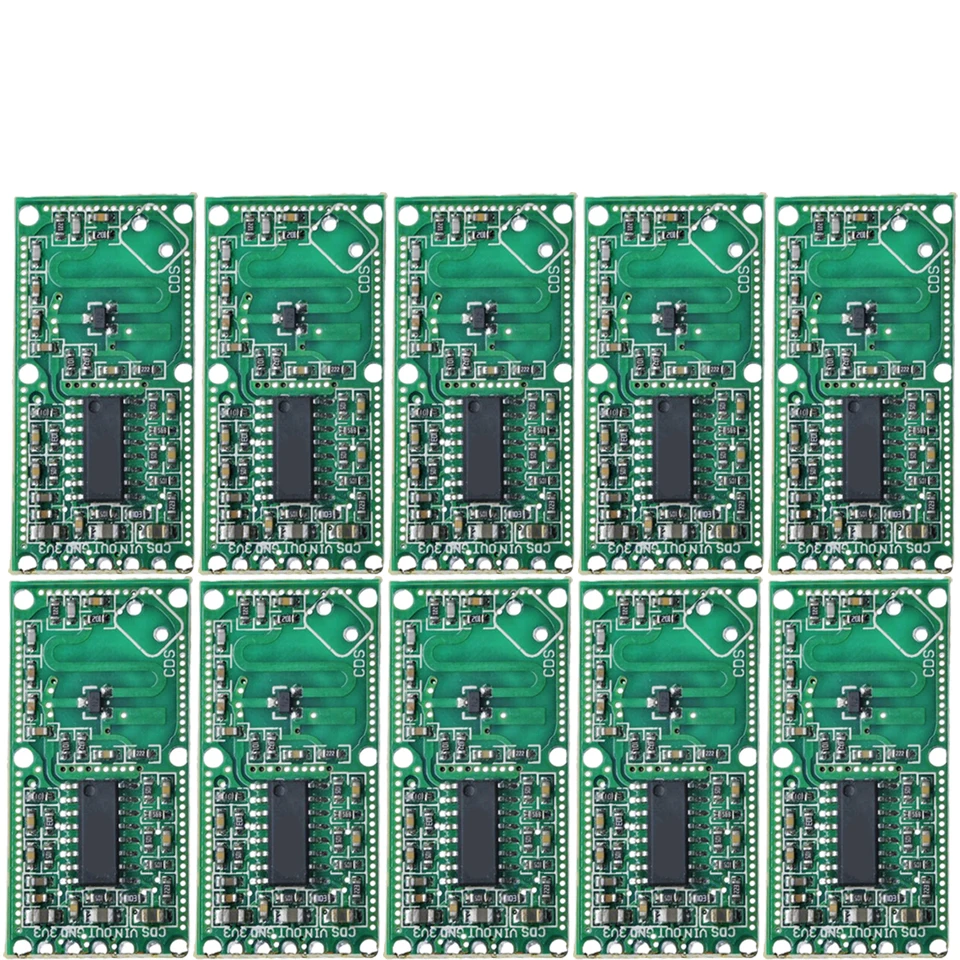 10PCS  Microwave Radar Sensor Module Human Body Induction Switch Module Intelligent Sensor For Arduino Diy