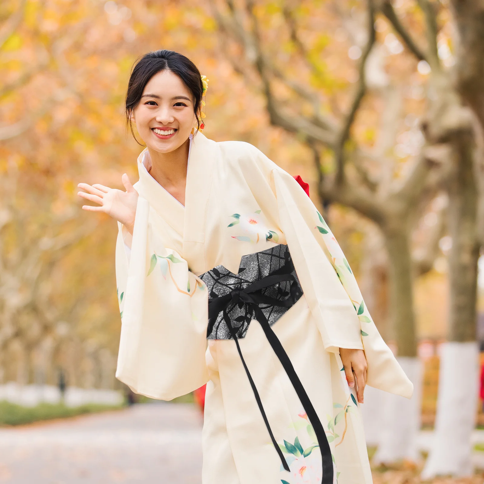 حزام خصر عريض للنساء، عرقية مريحة، متينة، نابضة بالحياة، متعددة الاستخدامات، إكسسوارات عريضة للنساء #3