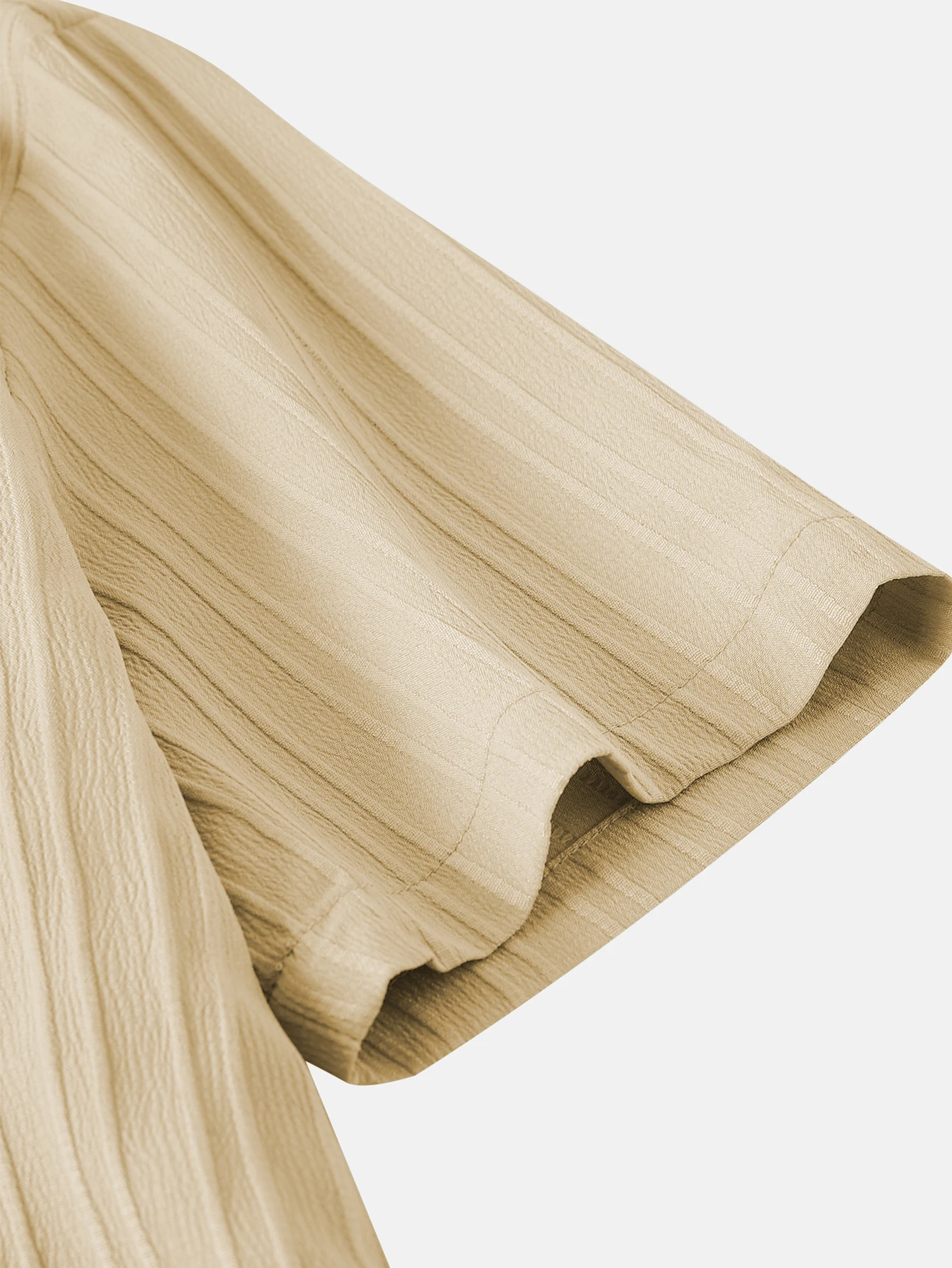 قميص رجالي بأكمام قصيرة مزخرف سادة، قميص فضفاض كاجوال مريح لملابس الصيف للرجال للارتداء اليومي #4