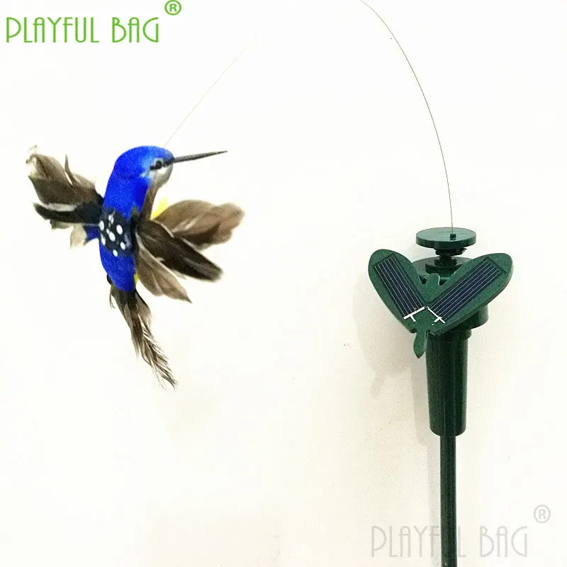 

Electric Flying Bird Solar Powered Dancing Fluttering Hummingbird Garden Plants Flowers Stake Yard Lawn Decor Toy Kid Gift vd51