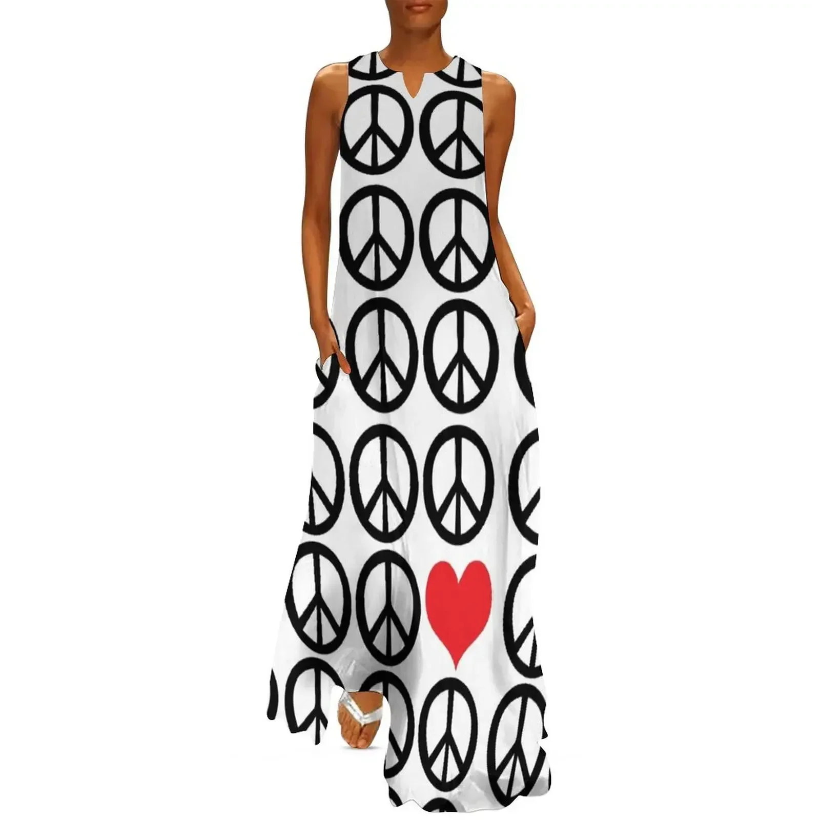 

PEACE PEACE LOVE Long Dress ladies dresses for women 2025 dresses women summer 2025 women party dresses Elegant gown Dress