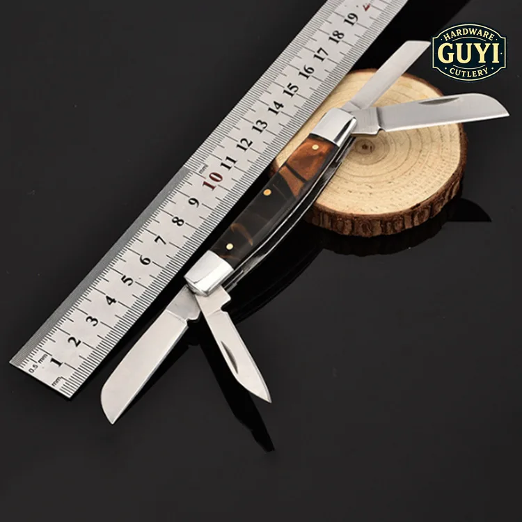 Outdoor knife Stainless steel multi-functional folding knife Grafting  Outdoor survival knife Portable self-defense four-open