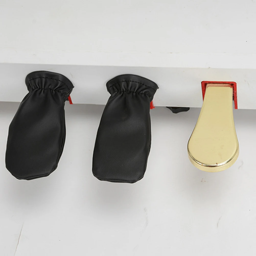 

3Pcs Fashionable Leather Piano Pedal Protector Foot Pads Elegant Piano Accessories Keyboard Components