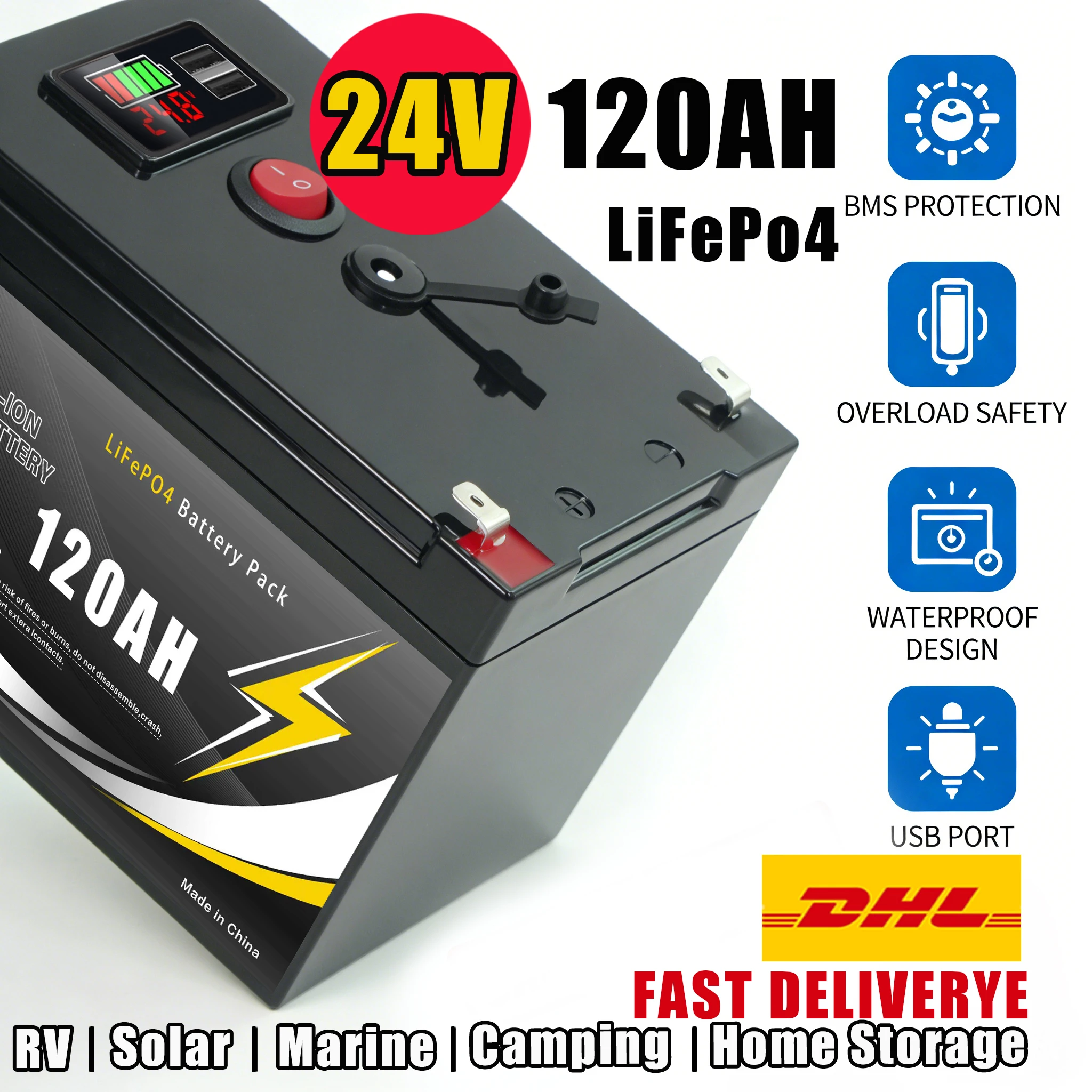 Lithium Battery 24V…