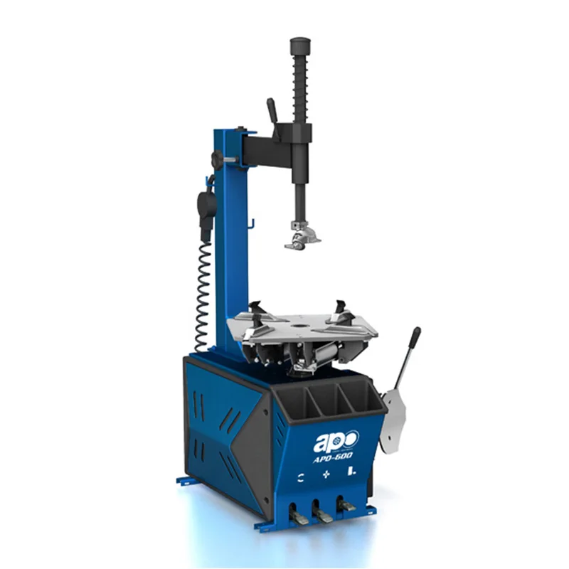 

APO Manufacturer Tyre Repairing Machine Cheap Tyre Changer APO-600 Semi-Automatic Swing Arm Car Tire Machine Changer For Sale