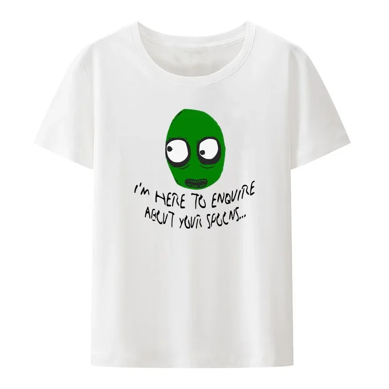 New Salad Fingers Spoons Cotton T Shirt Nightmare Halloween Rusty Hubert Cumberdale Nostalgia Creative Popular Clothing Slim