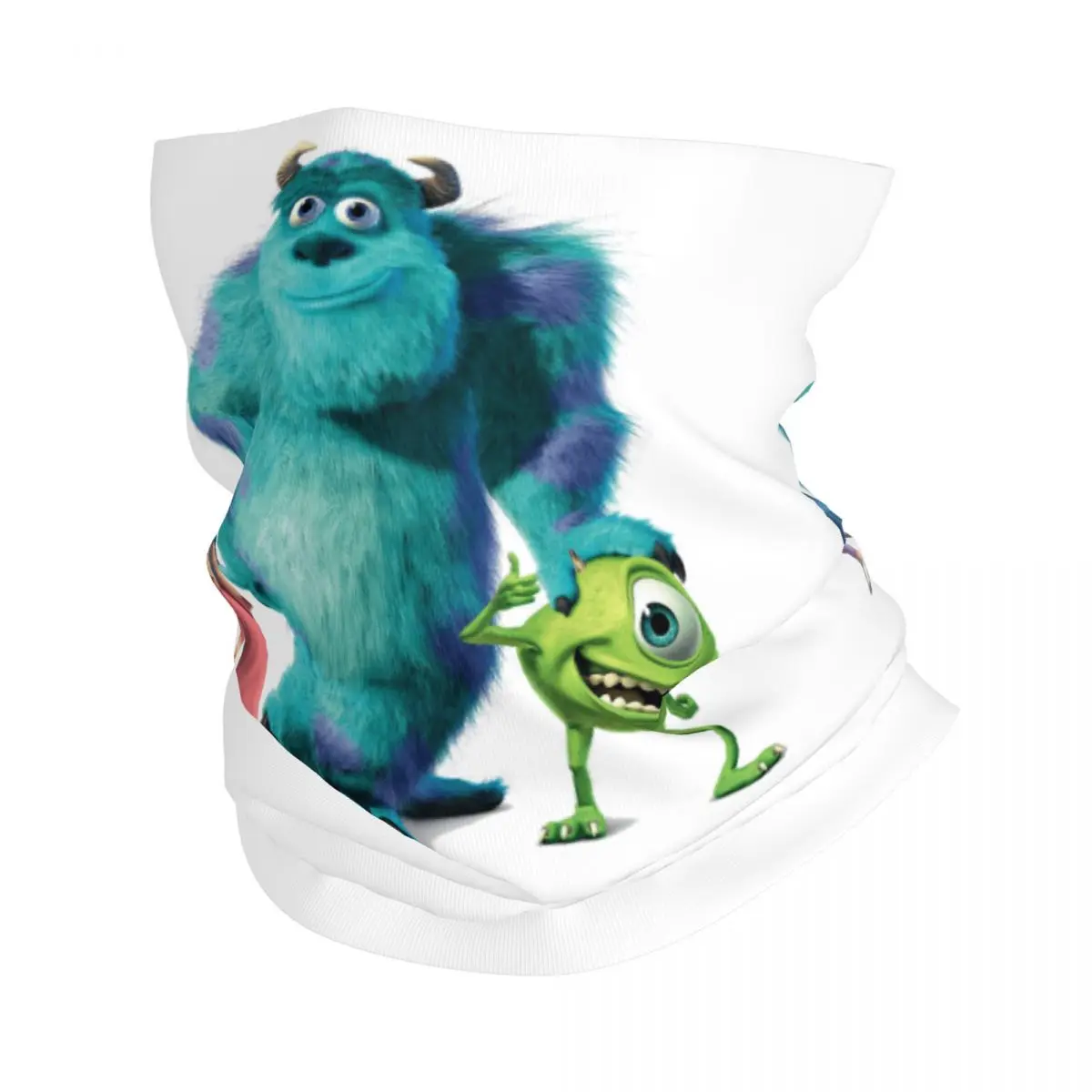 Monsters Inc dibujos animados Mike Wazowski Sulley diadema de invierno calentador de cuello hombres mujeres esquí ciclismo tubo bufanda cara Bandana polaina