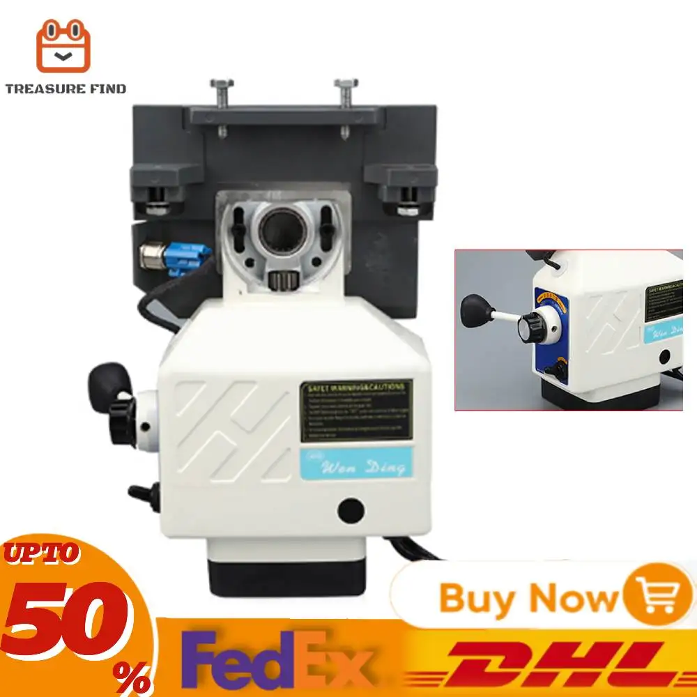 Futchoy Horizontal Milling Machine Power Feed Max Torque 450in.lb 200RPM 95W X-Axis Power Feed Milling Machine Adjustable Speed