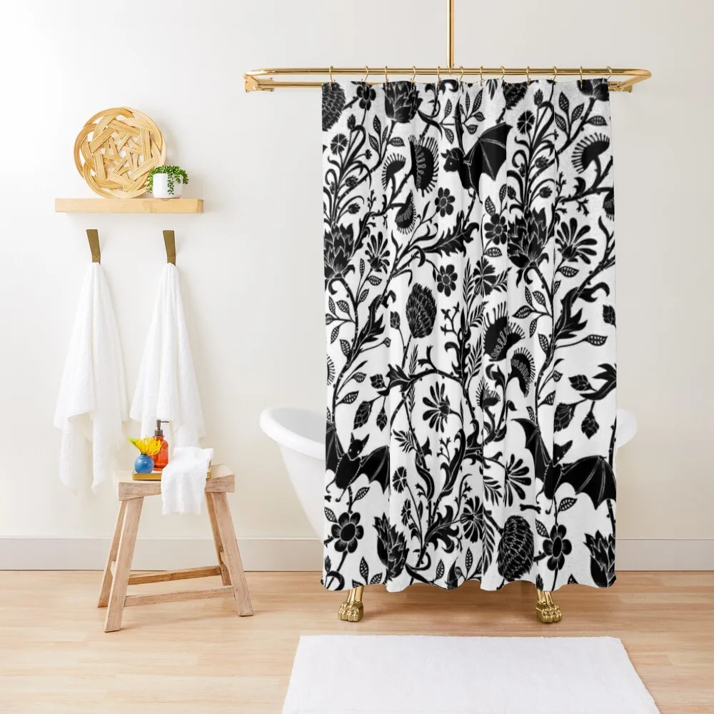 

GOTH FLOWER GARDEN PATTERN Shower Curtain Window Bathroom Accessories Shower For Bathroom Anime Bathroom Curtain