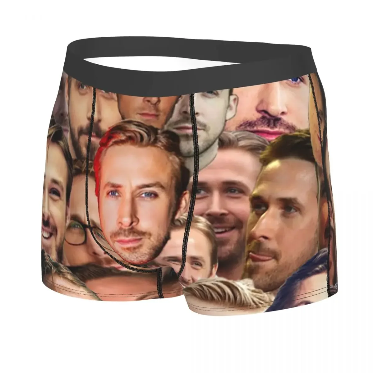 Custom Ryan Gosling Face Boxers Shorts Men Briefs Underwear Sexy Underpants