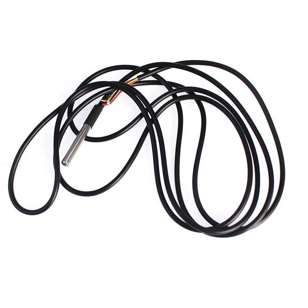 1PCS Waterproof DS18B20 thread temperature probe temperature sensor Stainless steel package 1m 2m 3m 18B20 wire arduino