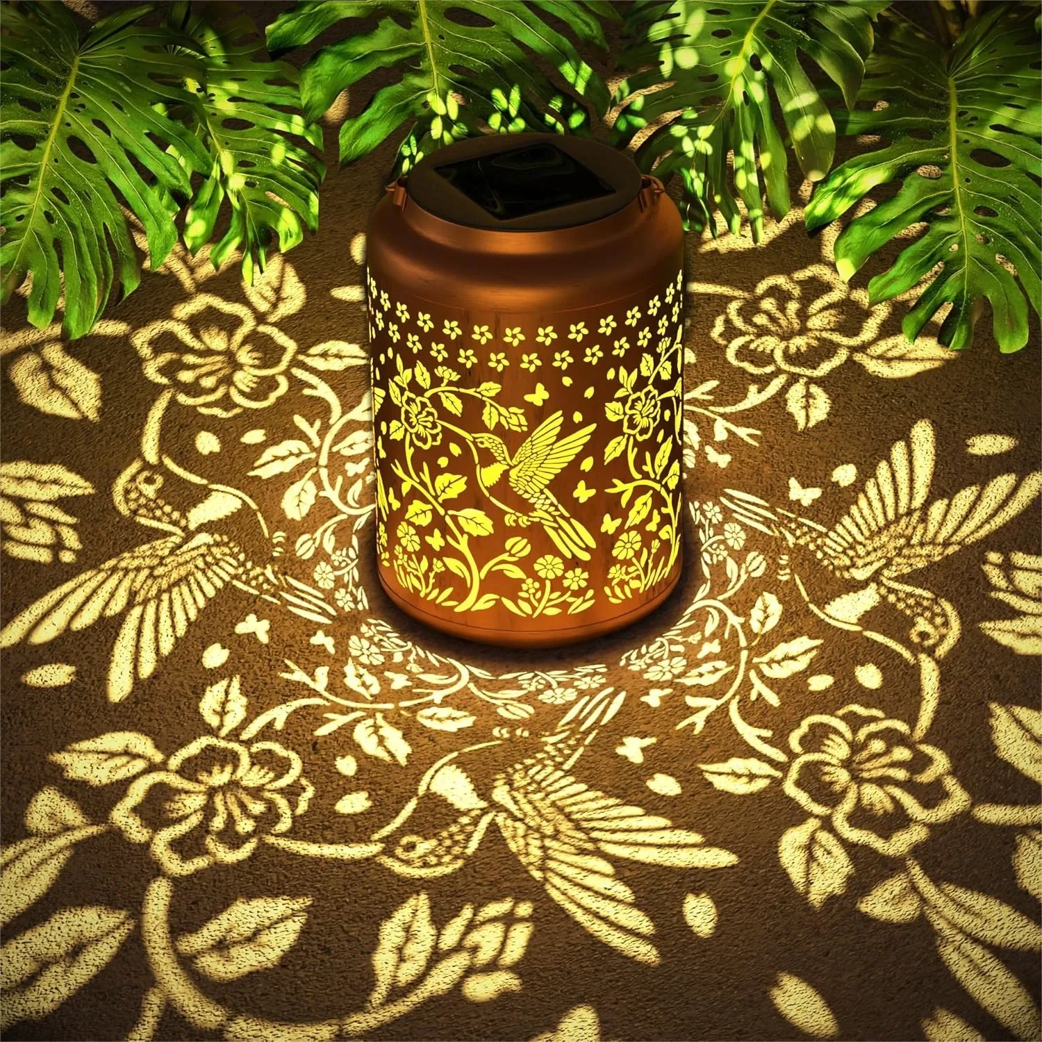 

Hummingbird Outdoor Solar Lantern For Garden Decor Birthday Gift For Women Mom Grandma Metal Waterproof Hanging Light For Patio Yard Porch Backyard