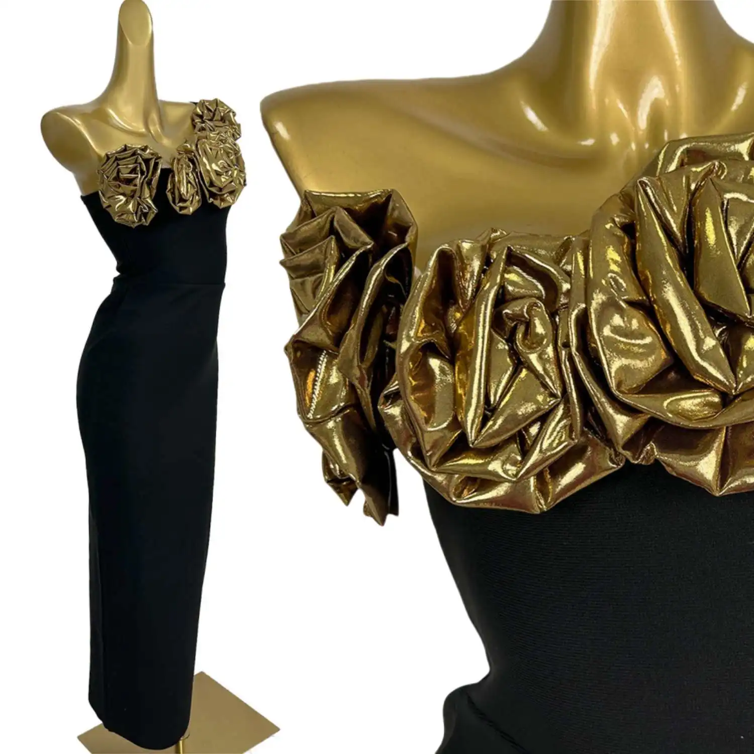 

Classic Black Long Bandage Dress Elegant Sleeveless Prom Evening Gown Sexy High-quality Dress Birthday Party Bodycon Long Dress