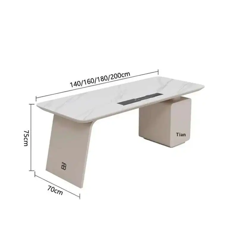 Bureau de mouvement Premium pour exécutifs, organiseur de chargeurs USB doubles, accessoires de bureau modernes, meubles Ready Scrivania Direzionale