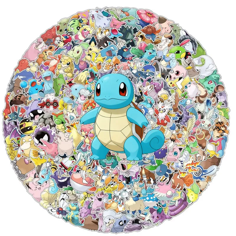 

Kawaii Pikachu Pokemon Stickers Set 10/30/50/100Pcs Waterproof Decals for Motorcycle Phone Car Skateboard Laptop Classic Toy