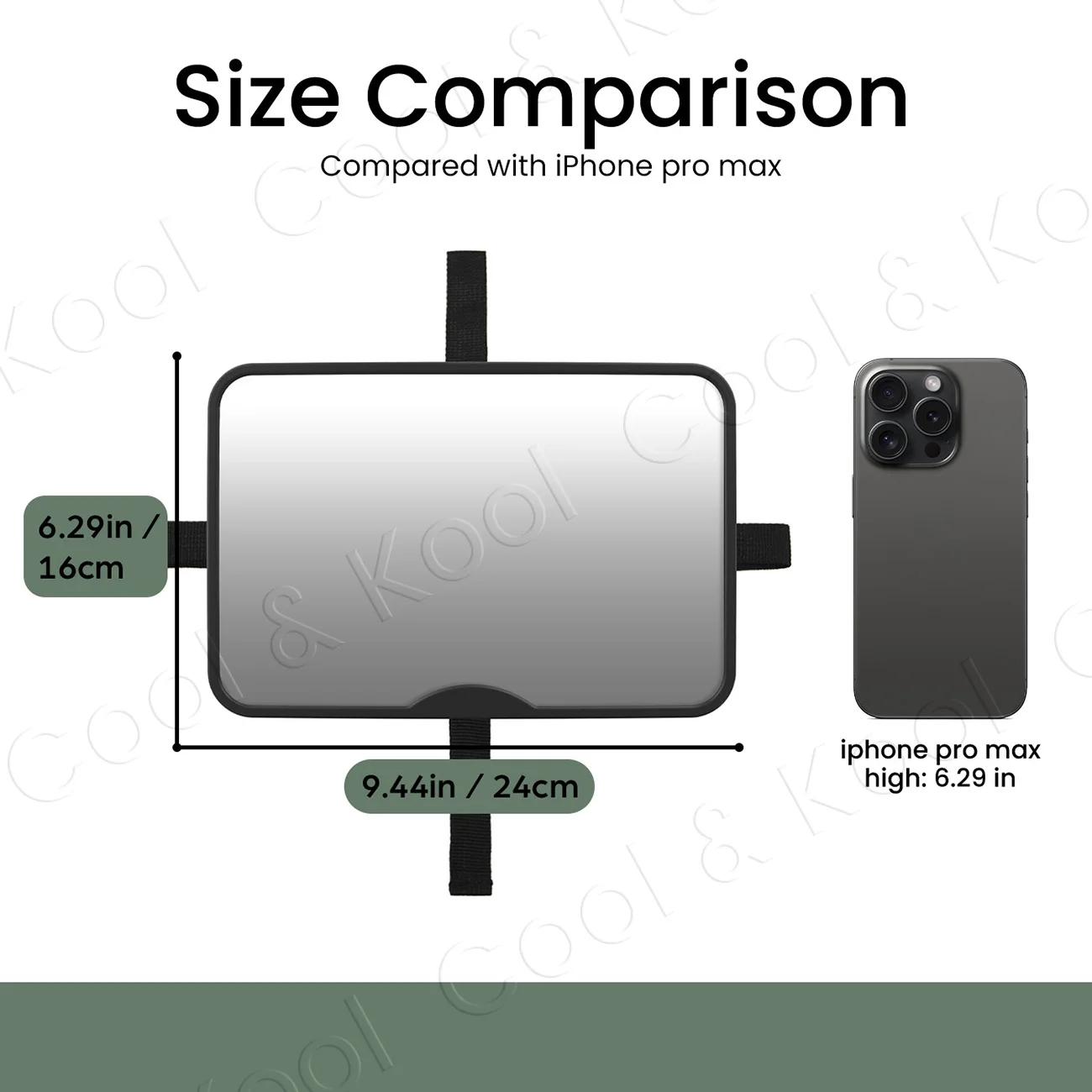 Large Size Wide-Angle Baby Car Mirror, Shatterproof & Certified for a Panoramic, Clear View of Your Rear-Facing Baby