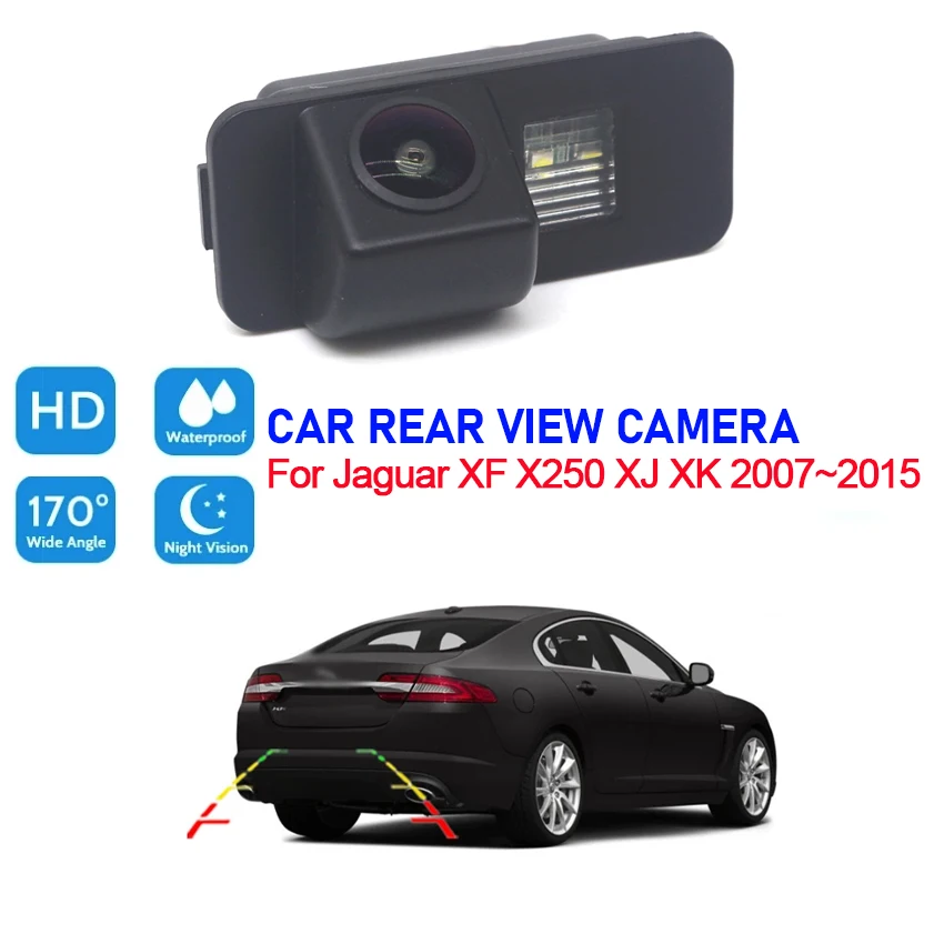 Waterproof Car HD CCD Night Vision Rear View Parking Reverse Backup Camera For Jaguar XF X250 XJ XK 2007~2012 2013 2014 2015