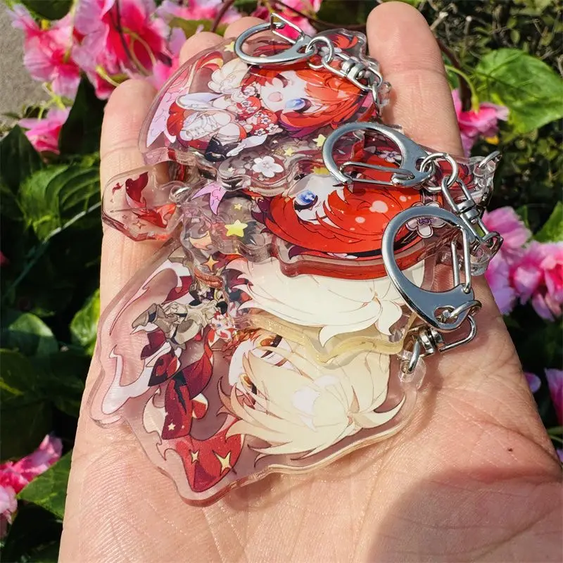 Honkai:Star Rail Mydie Tribbie Double-sided Sandwich Jewelry Acrylic Keychain Roles Figures Key Chain Cosplay Accessories Gifts