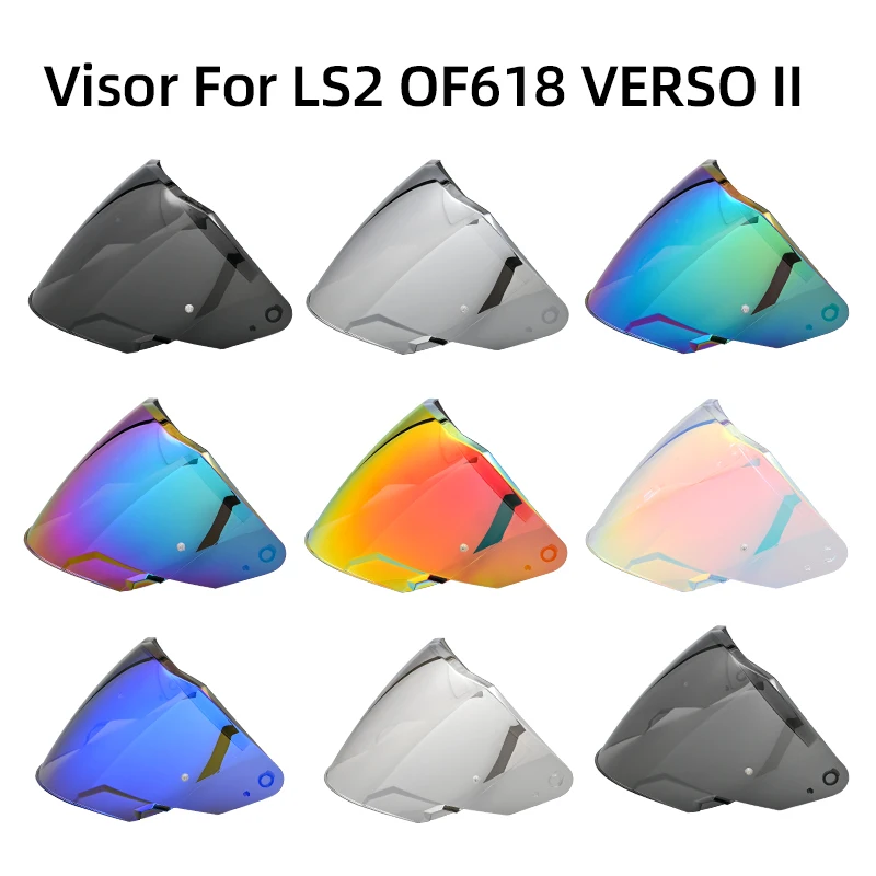 Helmet Visor For LS2 OF618 VERSO II Motorcycle Helmet Visor Windshield Anti-UV Lens Helmet Accessories Viceras Para Casco
