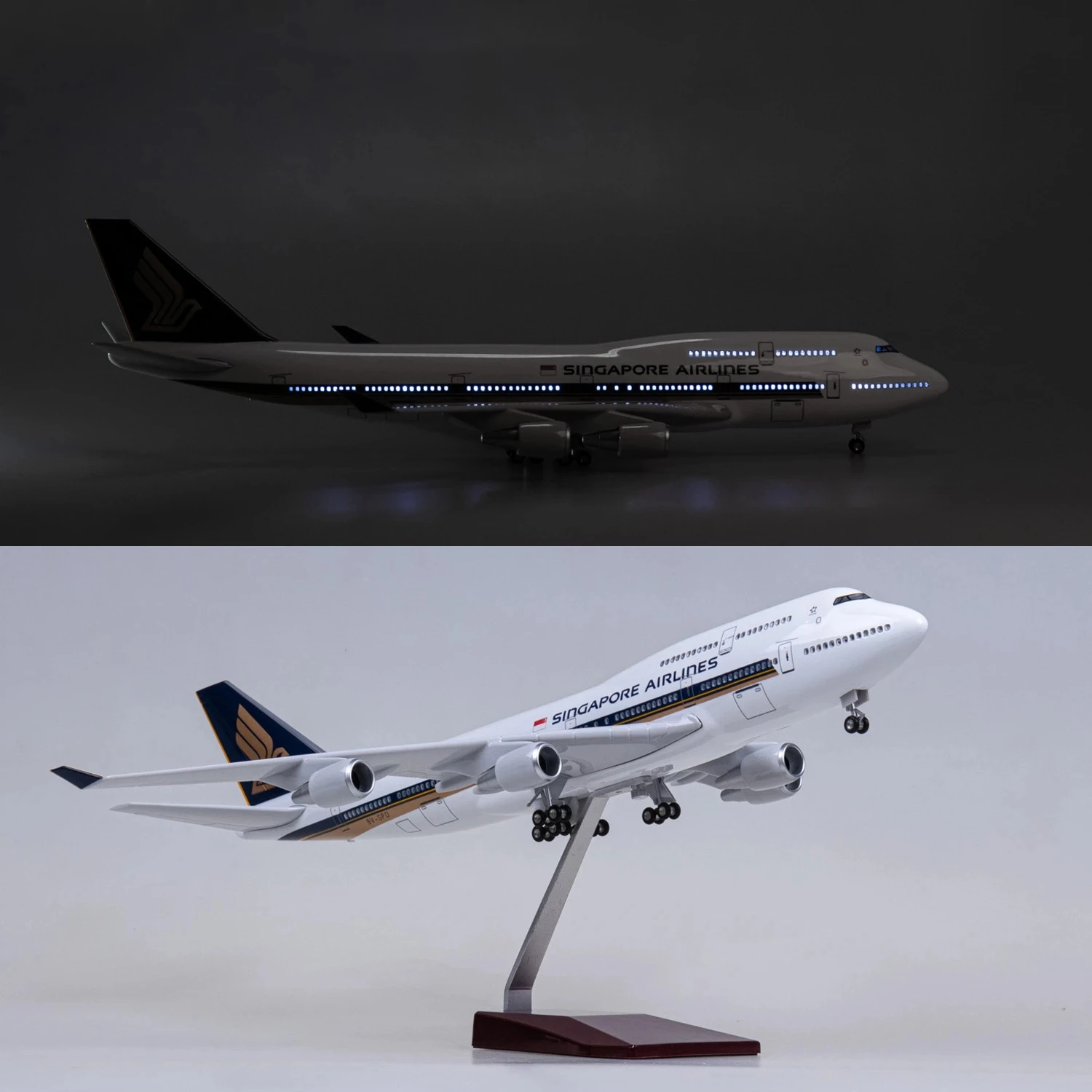 Model Kit Singapore - 1/150 Large Scale Airplane 47cm Singapore